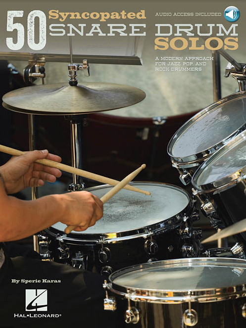 Partitura de Bateria - Método 50 SYNCOPATED SNARE DRUM SOLOS - Sperie Karas A Modern Approach For Jazz, Pop, And Rock Drummers